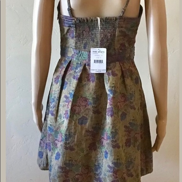 Free People Foiled Tapestry Mini Dress - Picture 7 of 8